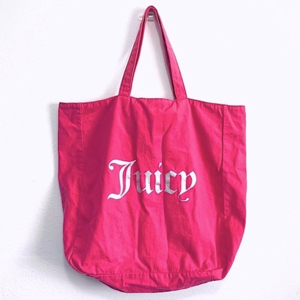 Juicy Couture Hot Pink Canvas Tote